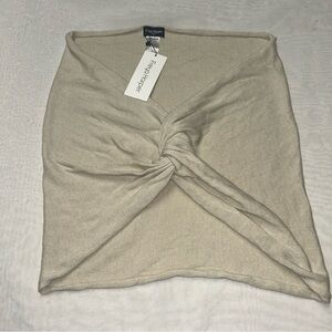 Freya Harper Sleek Cream Beige Infinity Knit Scarf One Size NWT